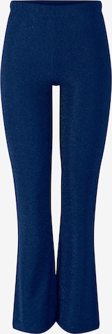 Pieces Petite Rozkloszowany krój Spodnie w kolorze niebieski: przód