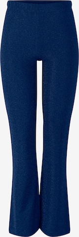 Pieces Petite Flared Broek in Blauw: voorkant