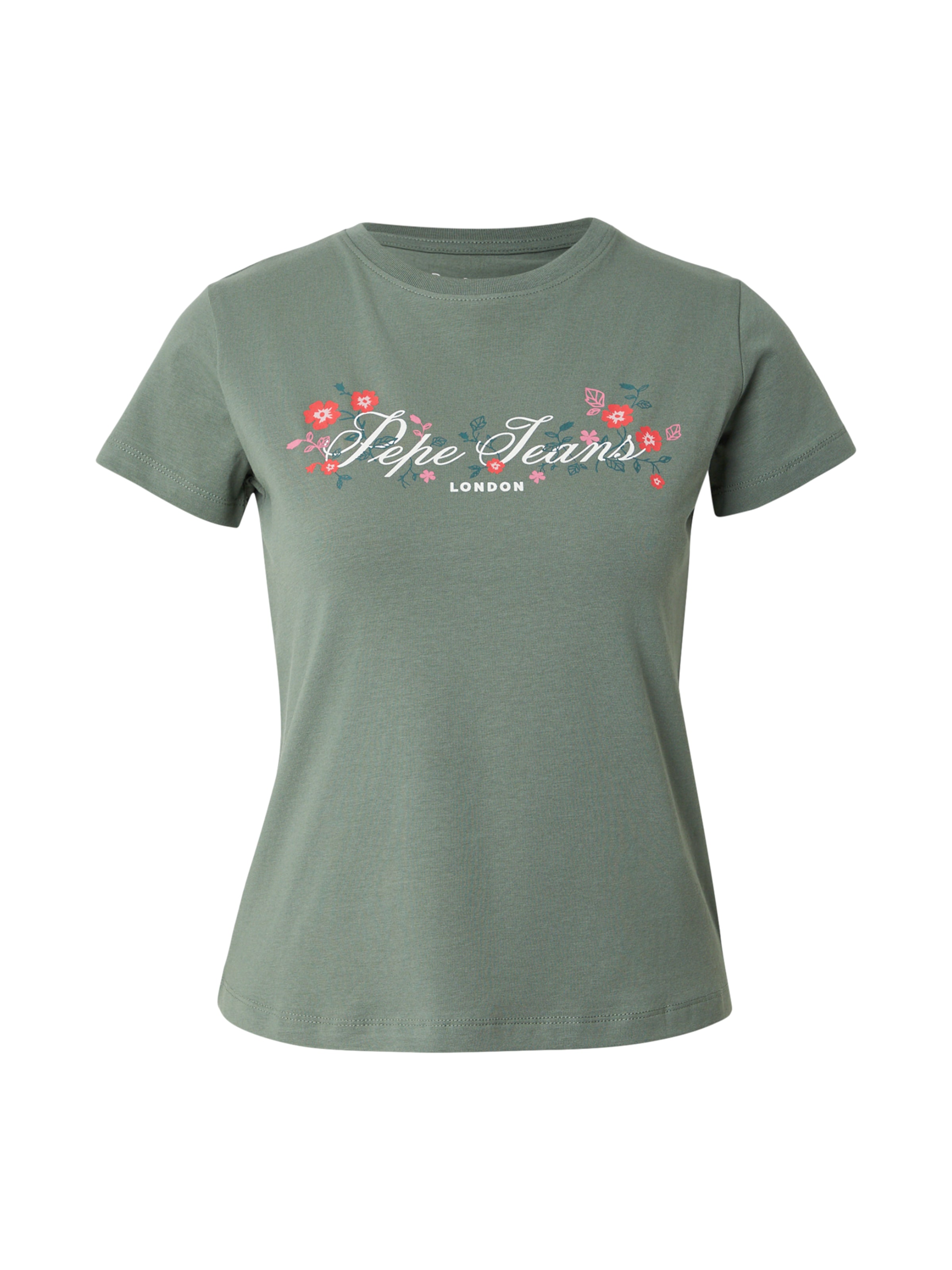 Pepe Jeans T-shirt i grön: framsida