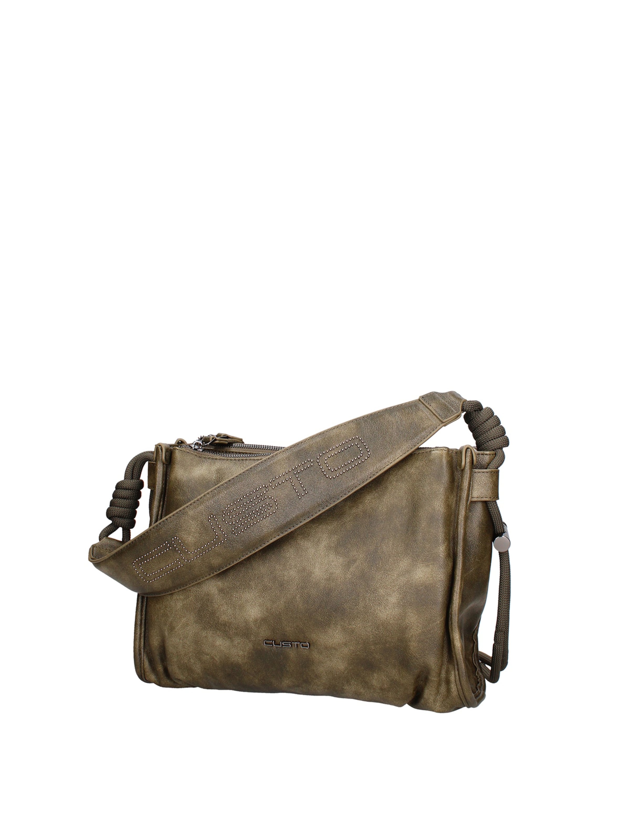 Borsa a spalla di Custo Barcelona in verde: frontale