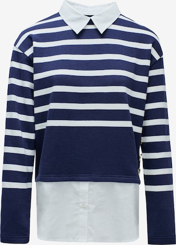 Pull-over 'Hemd' Salsa Jeans en bleu : devant