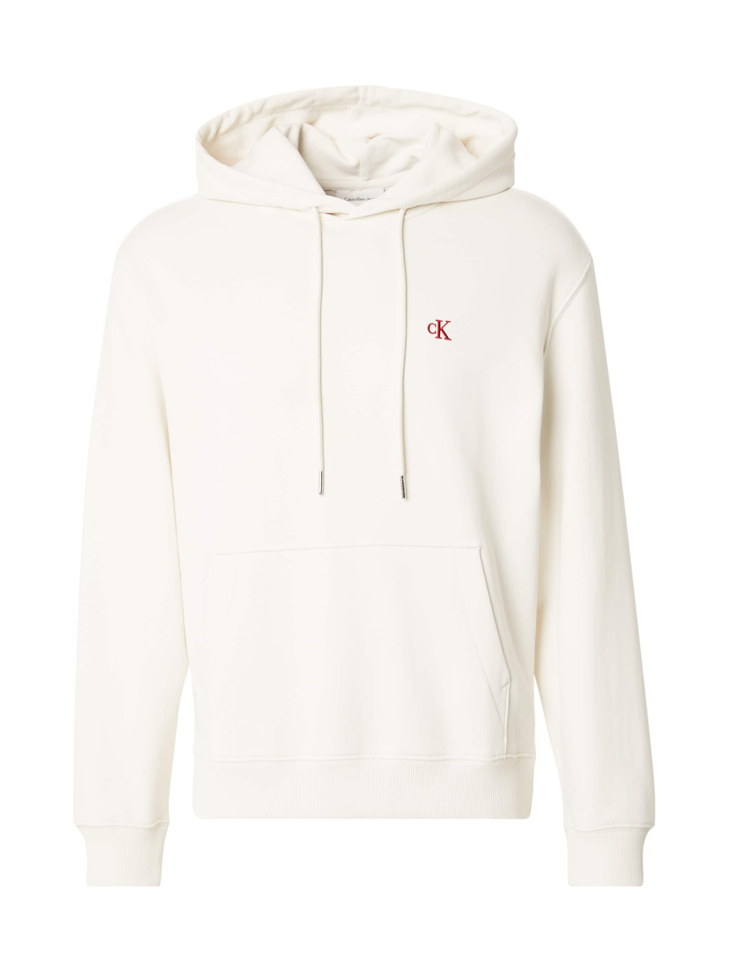 Calvin Klein Jeans Dressipluus, värv valge: eest vaates