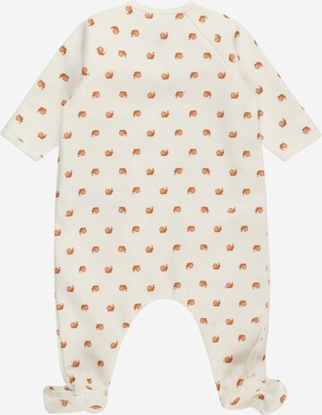 PETIT BATEAU - Pijama 'DORS BIEN' em branco