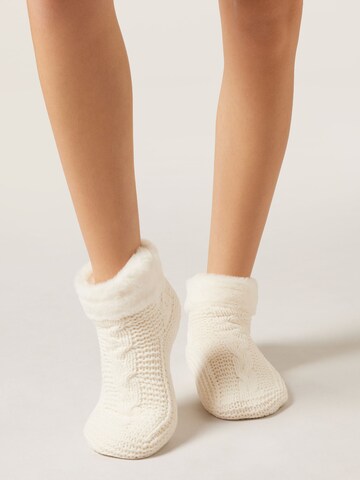 CALZEDONIA Socks in White: front