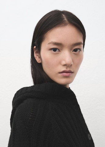 MANGO Strickjacke 'Erivo' in Schwarz