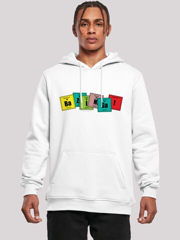 F4NT4STIC Sweatshirt 'Bazinga' in White: front