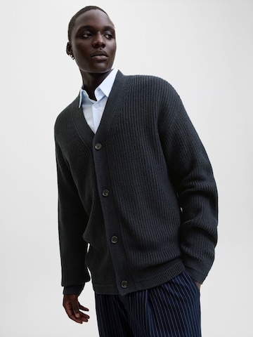 JACK & JONES Плетена жилетка 'JJCONNOR' в синьо