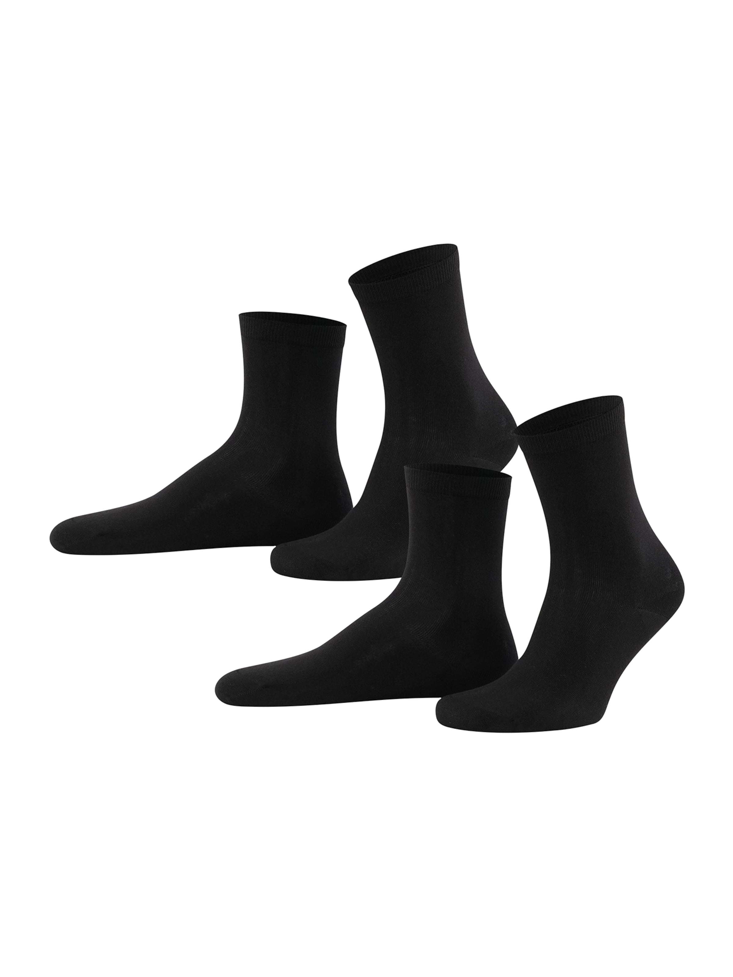 Chaussettes DIM en noir : devant