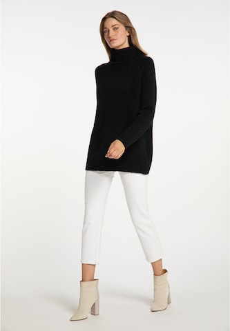 usha WHITE LABELŠiroki pulover - crna boja