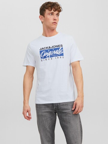 JACK & JONES Shirt 'Races' in White: front