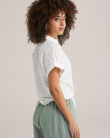 Chemisier WE Fashion en blanc