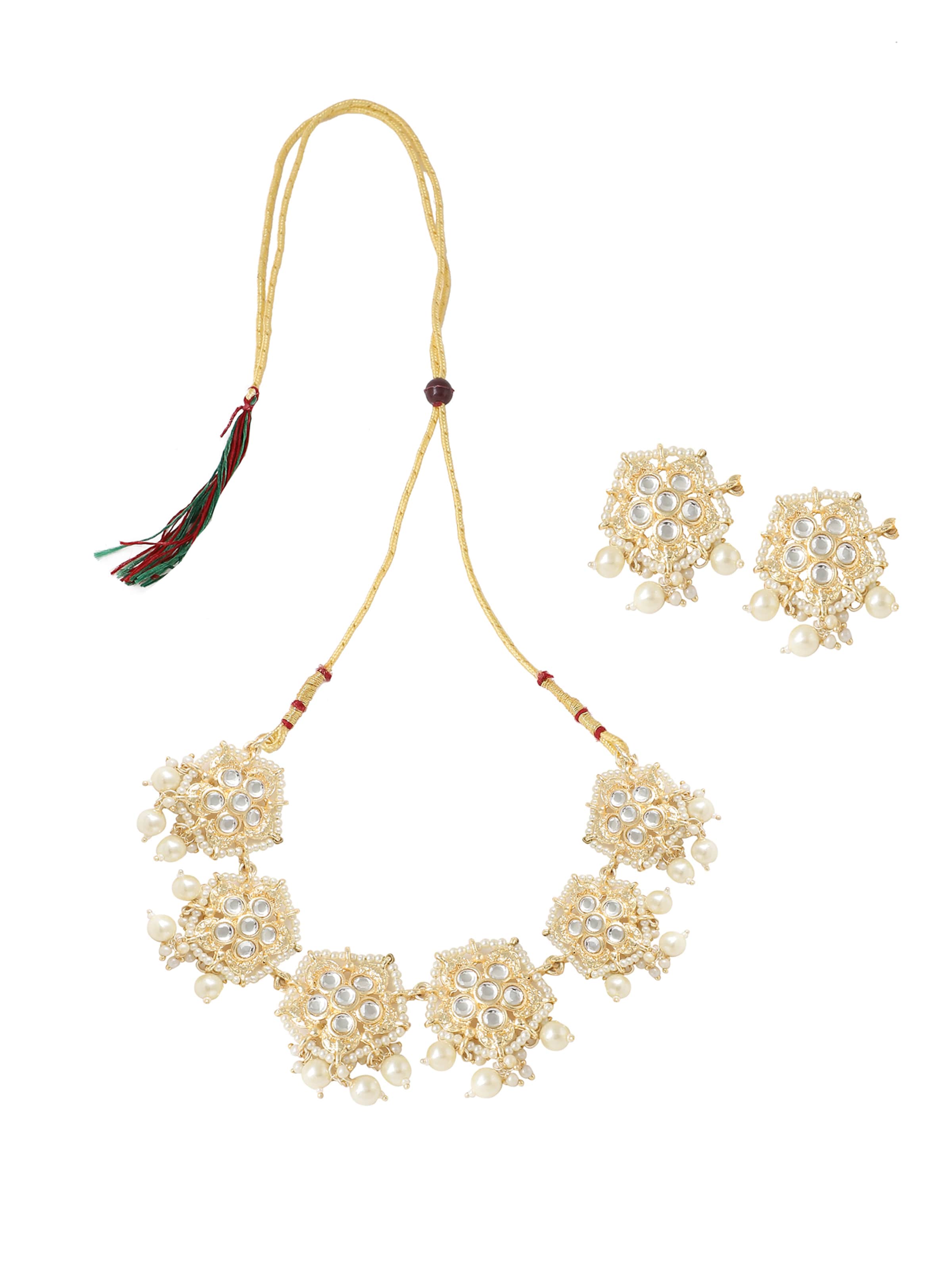 SOHI Комплект украшений 'Anara' в Золотой: спереди