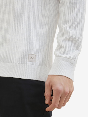 TOM TAILOR Sweater in White