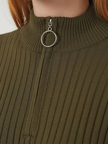 Bigdart Gebreide jurk in Groen