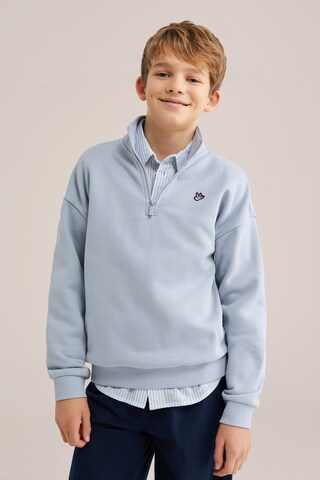 mėlyna WE Fashion Megztinis be užsegimo: priekis