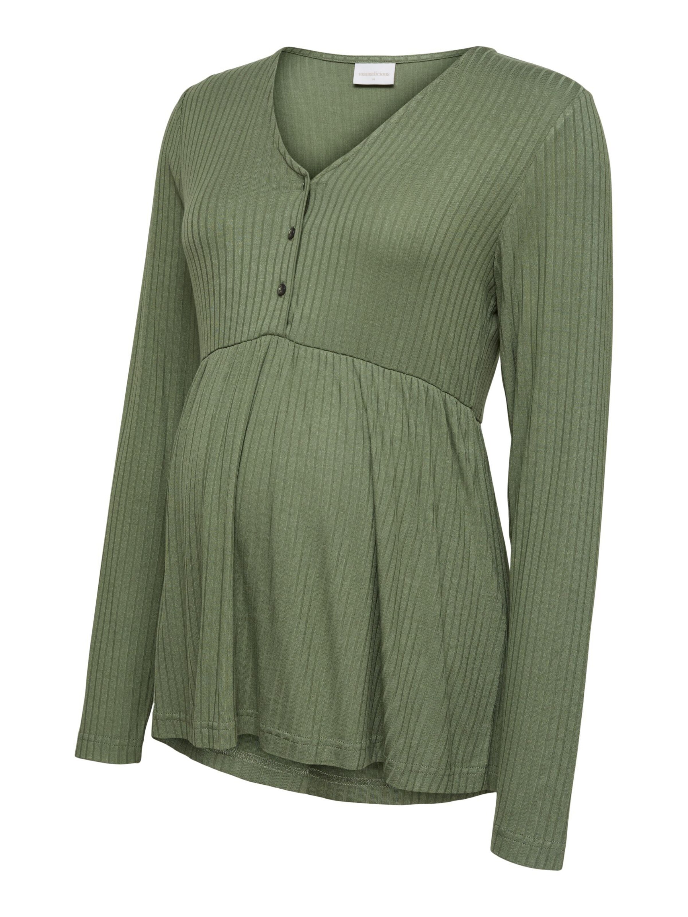 MAMALICIOUS Shirt in XXL in Green, Item view