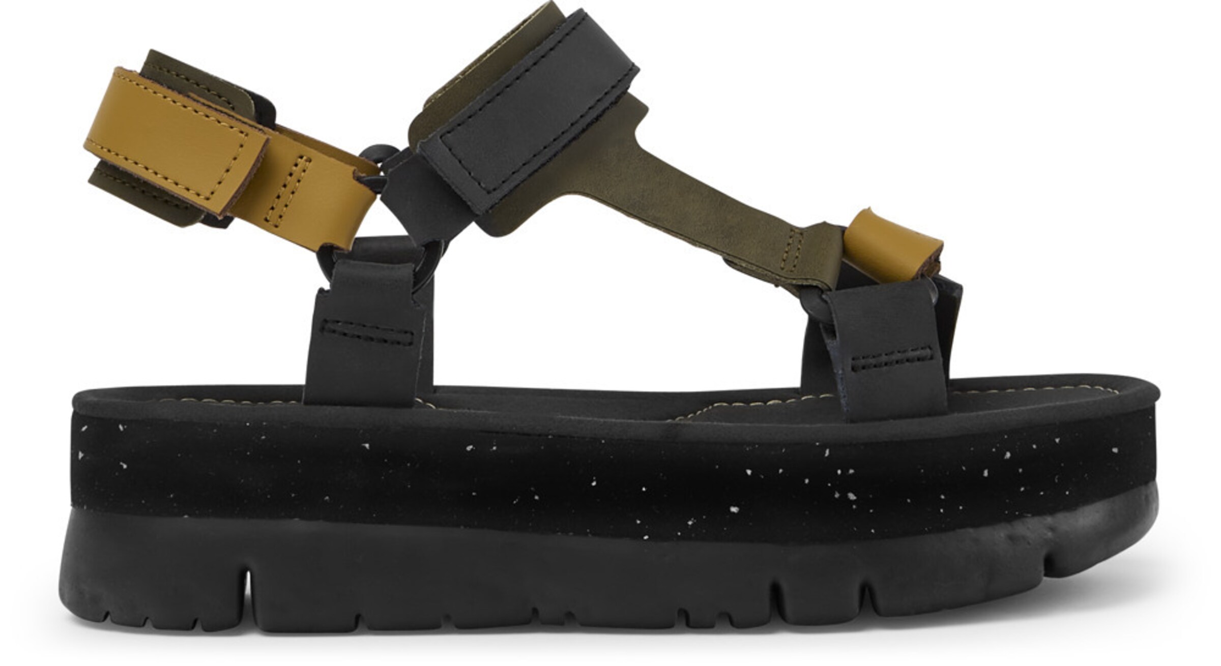 Frauen Sandalen CAMPER Riemensandalen 'Oruga Up' in Schwarz - DC15007 Frauen Sandalen CAMPER Riemensandalen 'Oruga Up' in Schwarz - DC15007