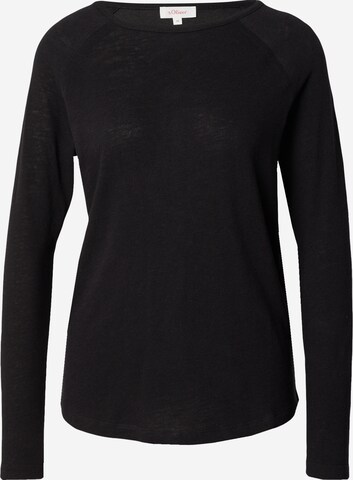 s.Oliver Shirt in Black: front