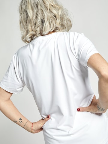 SPORTKIND Funktionsshirt 'Loose Fit Kurzarm'‌‌‌‌‌‌‌ in Weiß