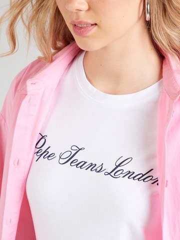 T-shirt Pepe Jeans en blanc
