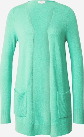 Cardigan s.Oliver en vert : devant