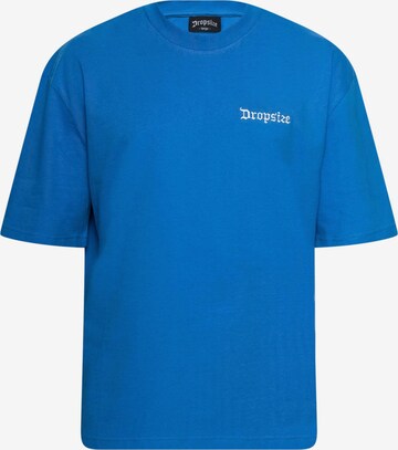 T-Shirt Dropsize en bleu : devant