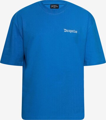 Dropsize Shirt in Blauw: voorkant