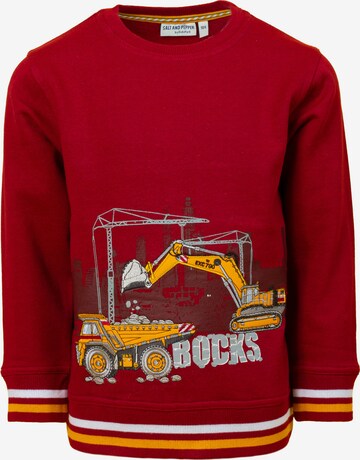 SALT AND PEPPER Sweatshirt 'Builder' in Red: front