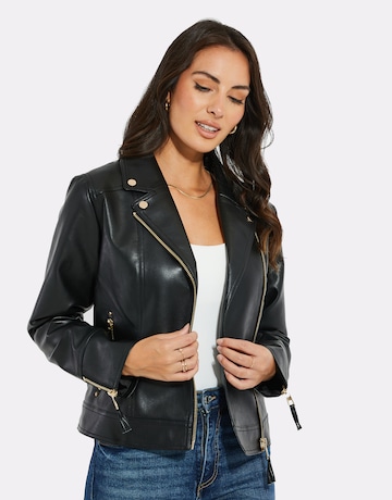 Threadbare Between-season jacket 'THB Harpers' in Black: front