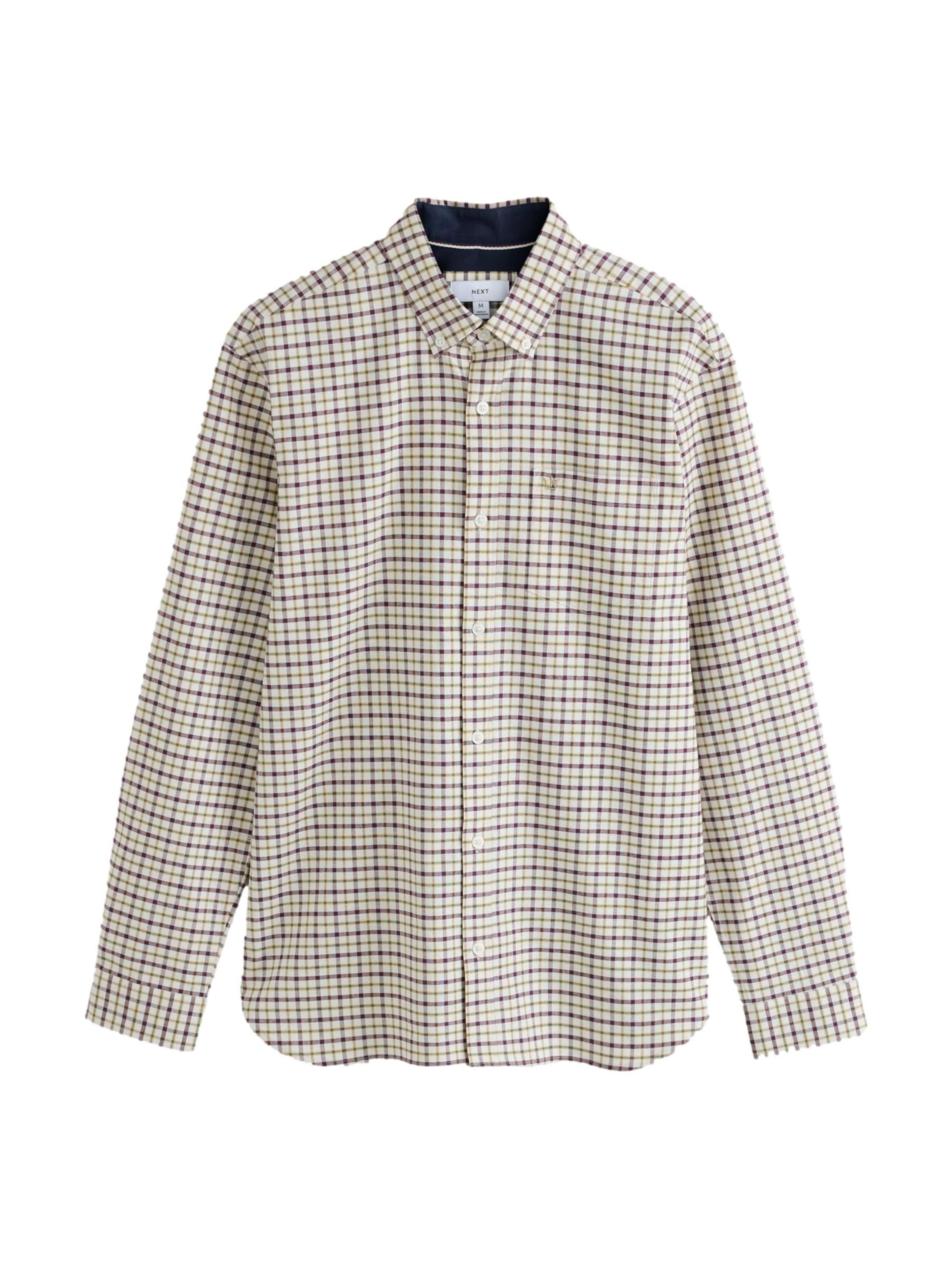 Next Chemise en XS en écru / curry / vert / cyclamen, Vue avec produit