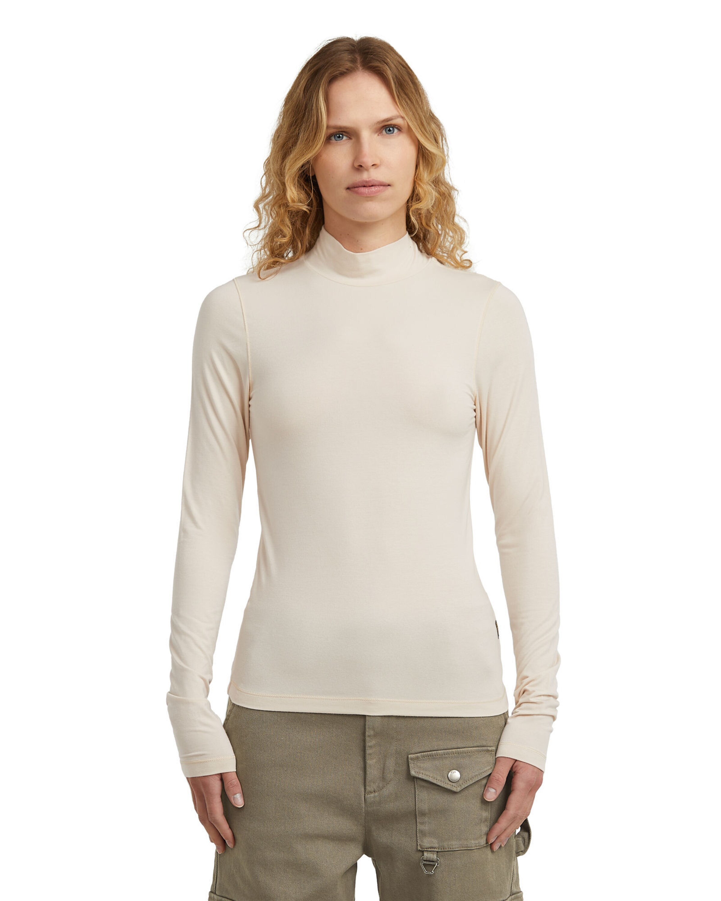 G-STAR T-Shirt 'Crew' in Beige: Vorderseite