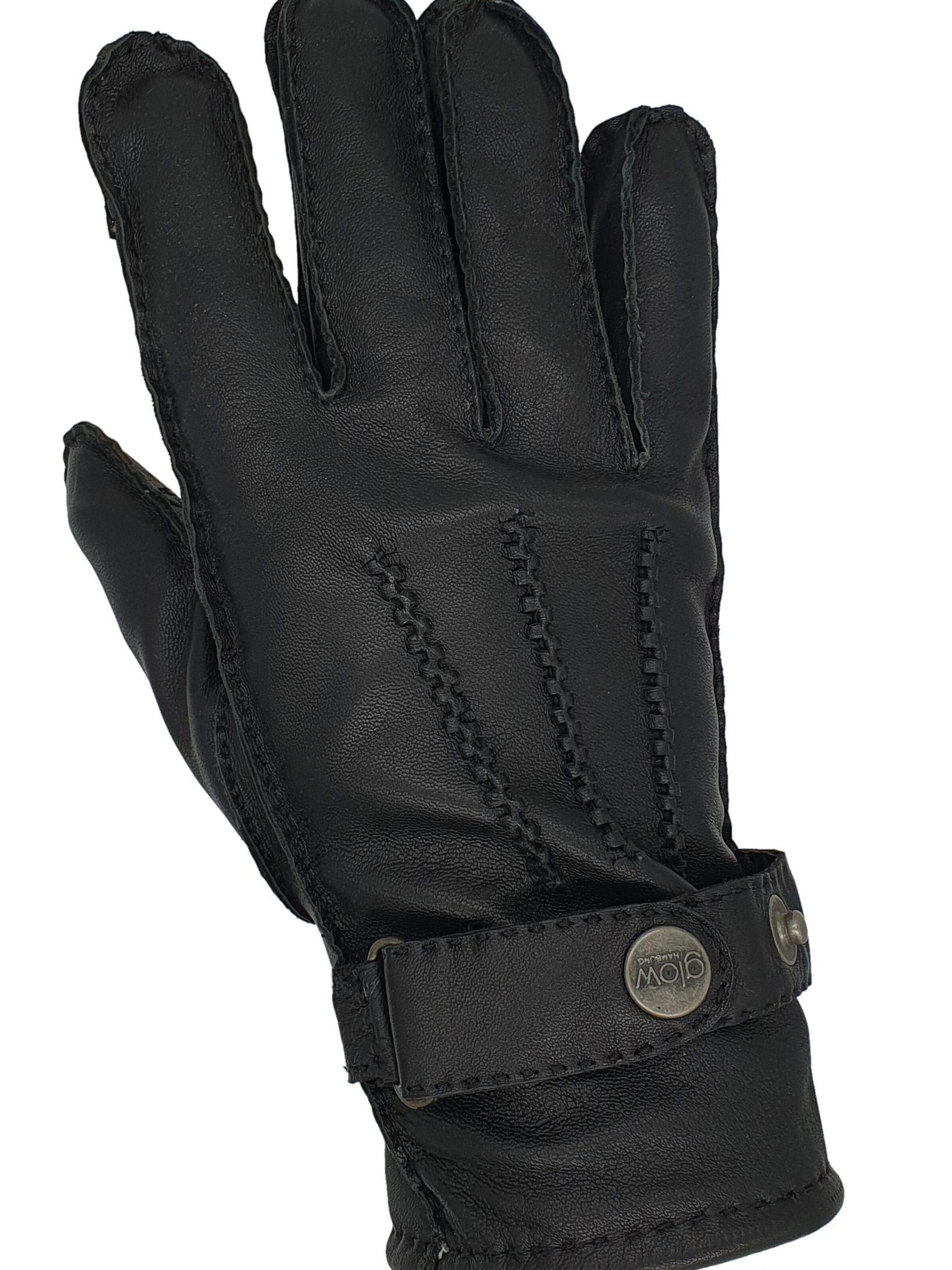 Glow Hamburg Full Finger Gloves 'FW01-01XX-1' in Black