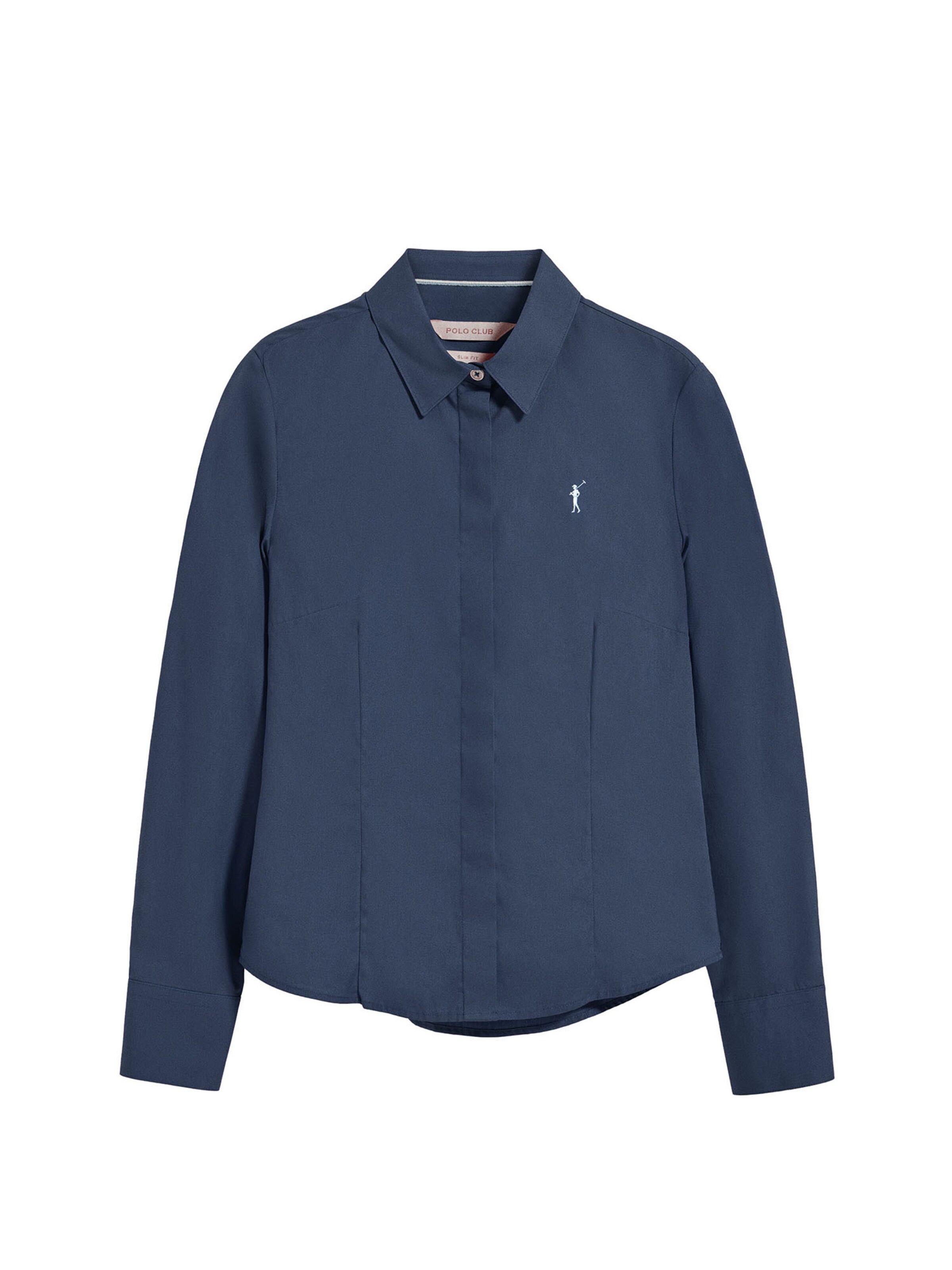 Polo Club Bluse in Blau: Vorderseite