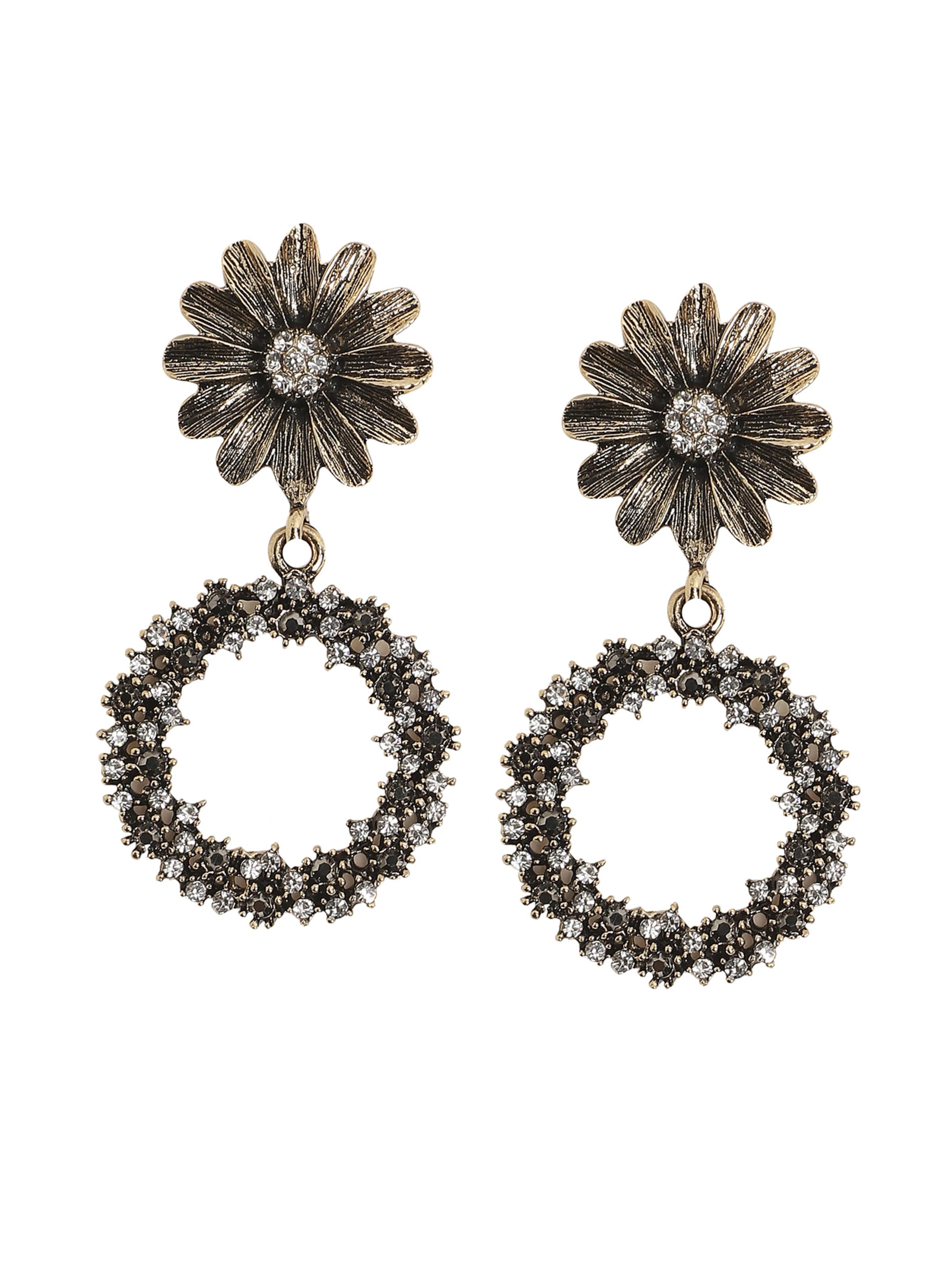 SOHI Earrings 'Kat' in Gold: front