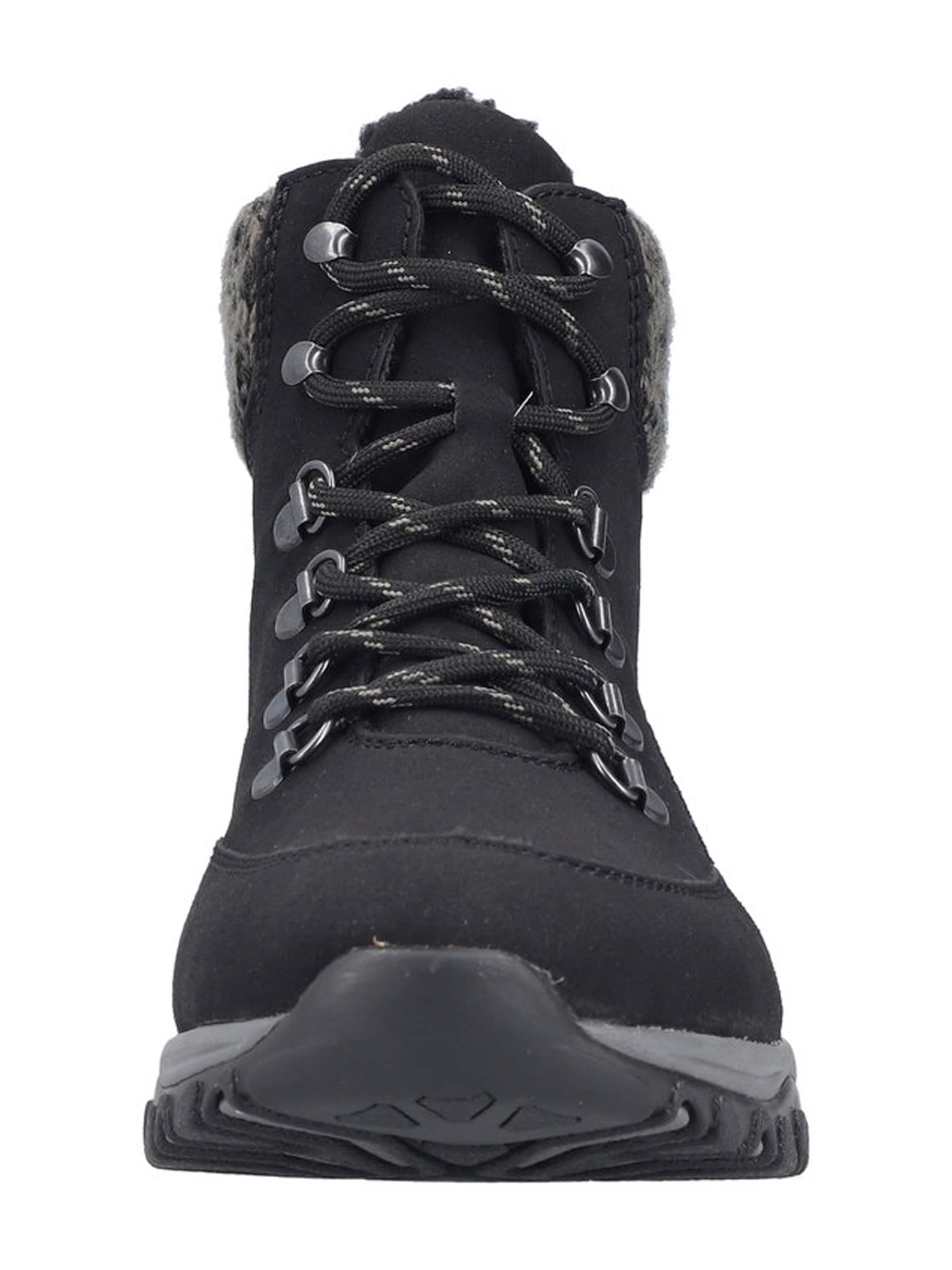 Rieker Schnürstiefelette in Schwarz