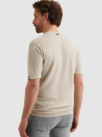 T-Shirt 'T-shirt in cotton/modal with texture' VANGUARD en beige