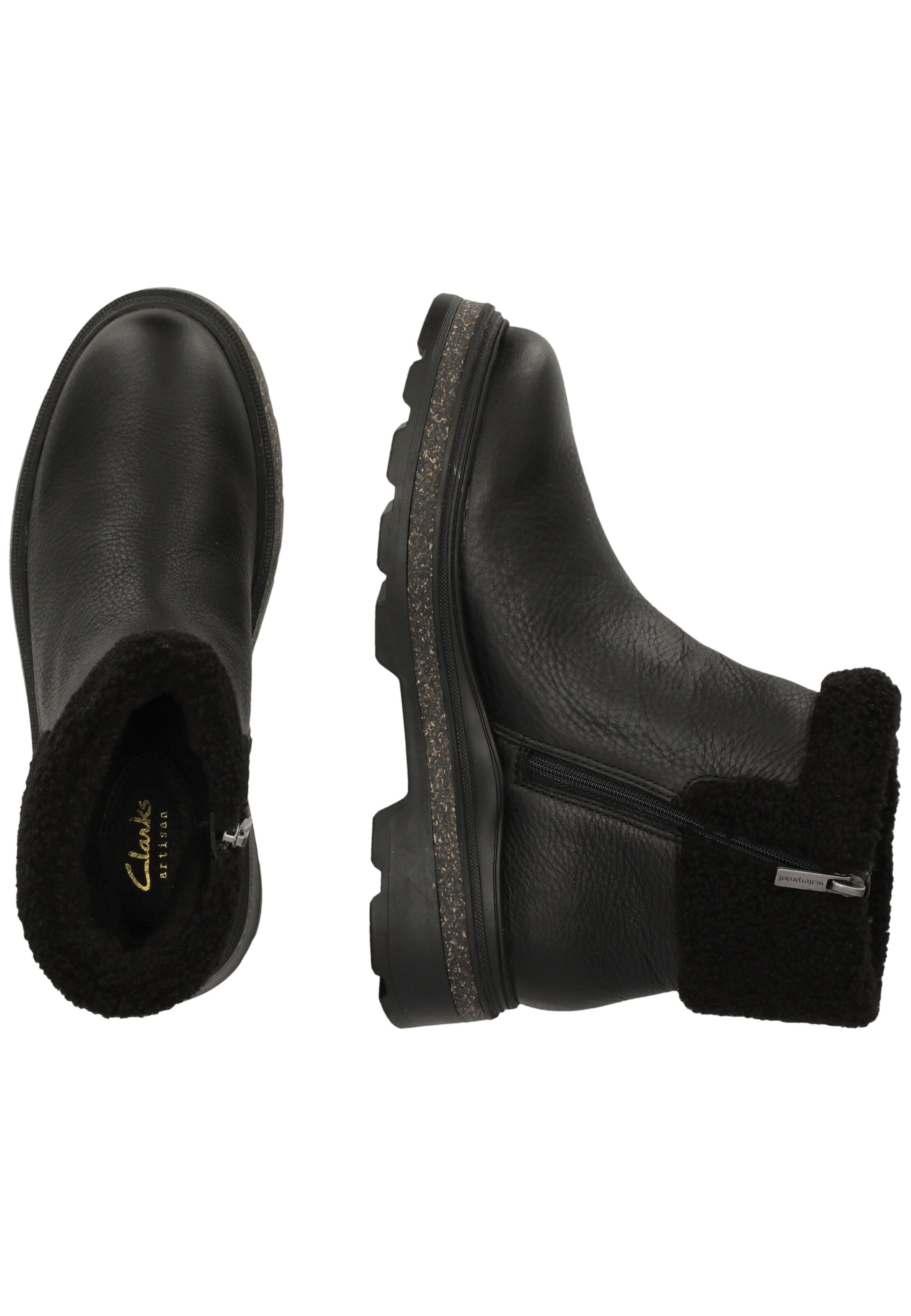 CLARKS Snowboots 'Hencroft Madi Waterproof' in Zwart