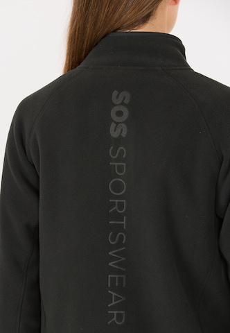 SOS Functionele fleece jas 'Draco' in Zwart