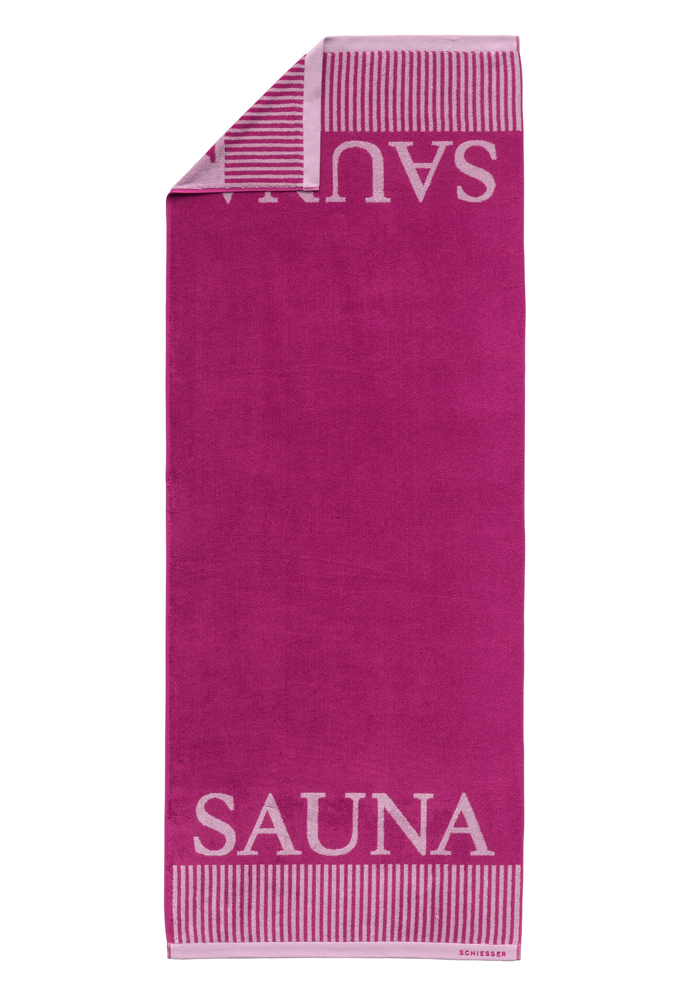 SCHIESSER Saunatuch 'Rom' in Pink: Vorderseite