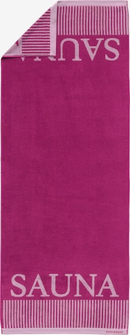 SCHIESSER Towel 'Rom' in Pink: front