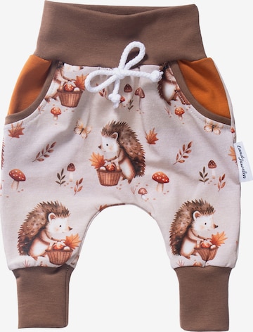 Land-Juwelen Tapered Hose 'Igel' in Beige: Vorderseite