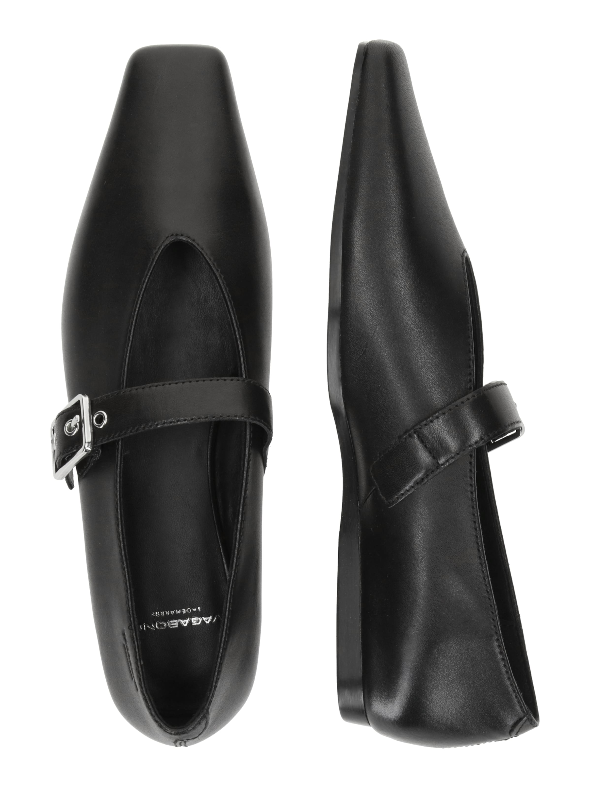 juoda VAGABOND SHOEMAKERS Balerinos su dirželiais 'WIOLETTA'