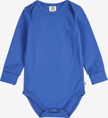 Tutina / body per bambino di Müsli by GREEN COTTON in blu: frontale