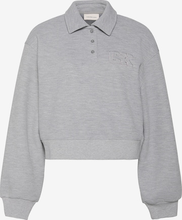 Sweat-shirt Calvin Klein Jeans en gris : devant