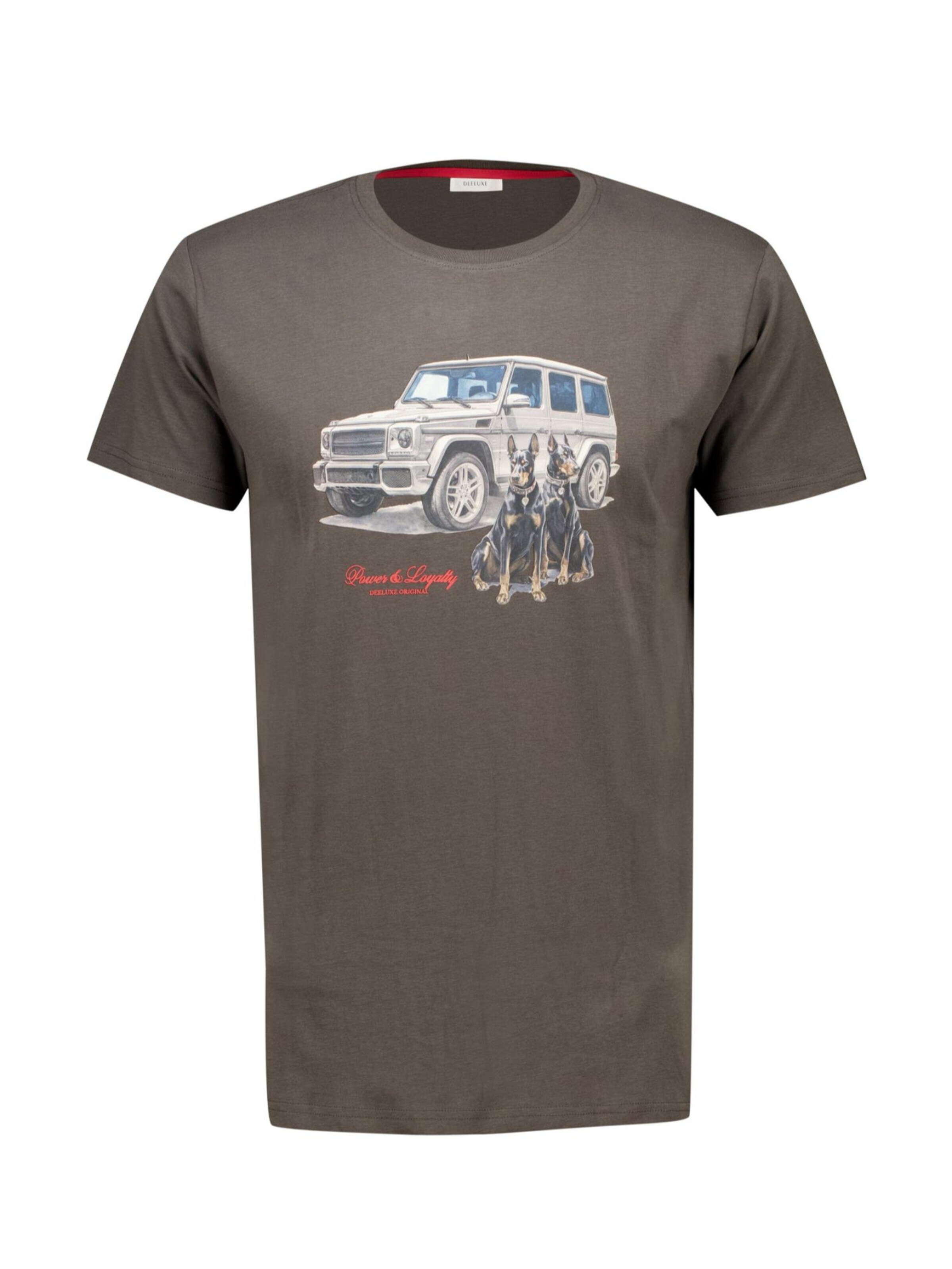 T-Shirt Deeluxe en gris : devant