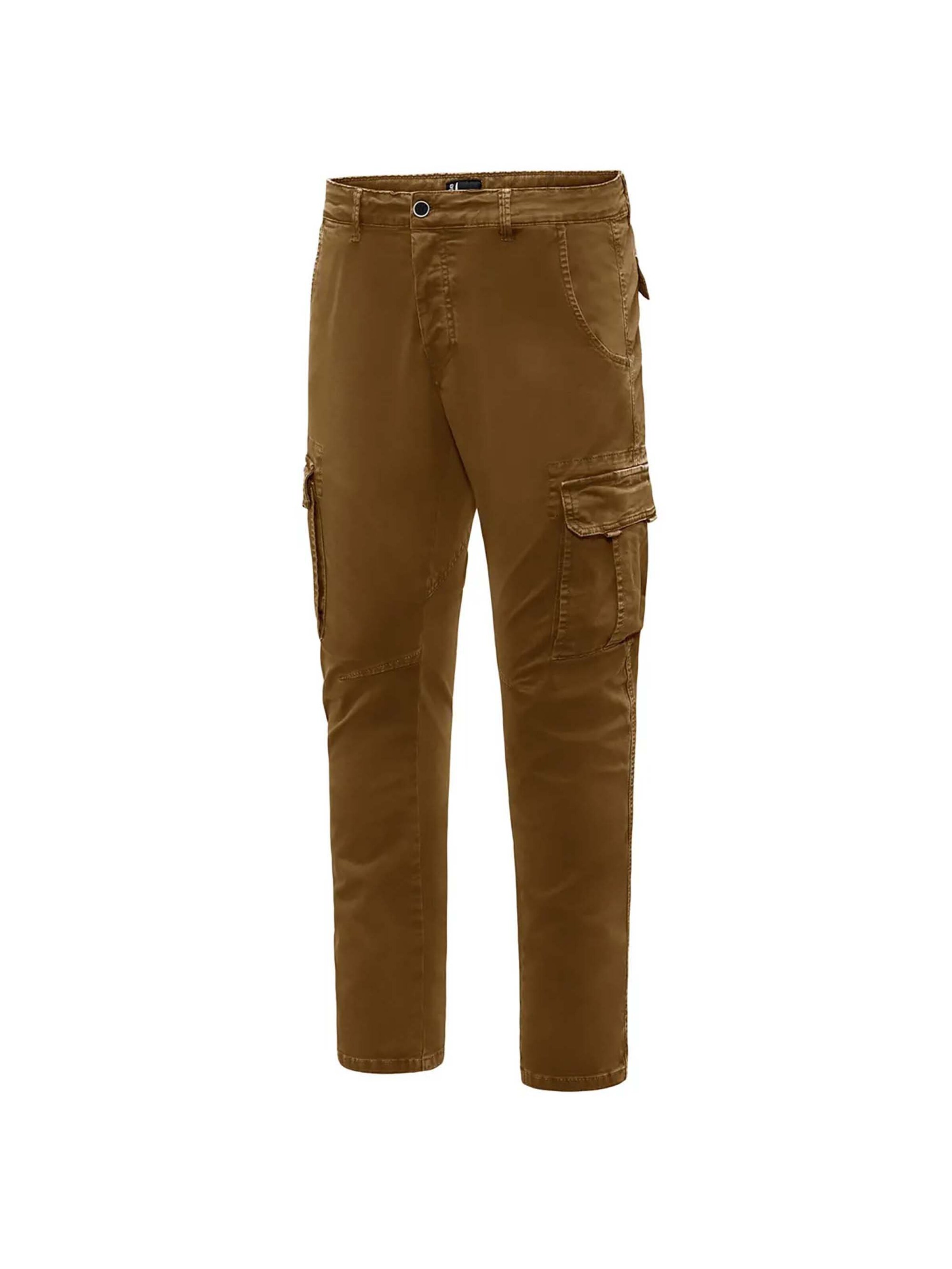 BOMBOOGIE Slim fit Trousers in Brown