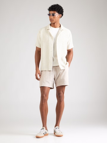 Abercrombie & Fitch Normalny krój Spodnie w kolorze brązowy