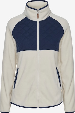 Oxmo Fleece Jacket 'MALIN' in Beige: front