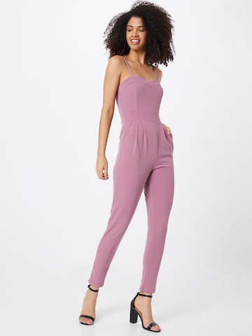 WAL G. Jumpsuit 'Daisy' in Lila: voorkant