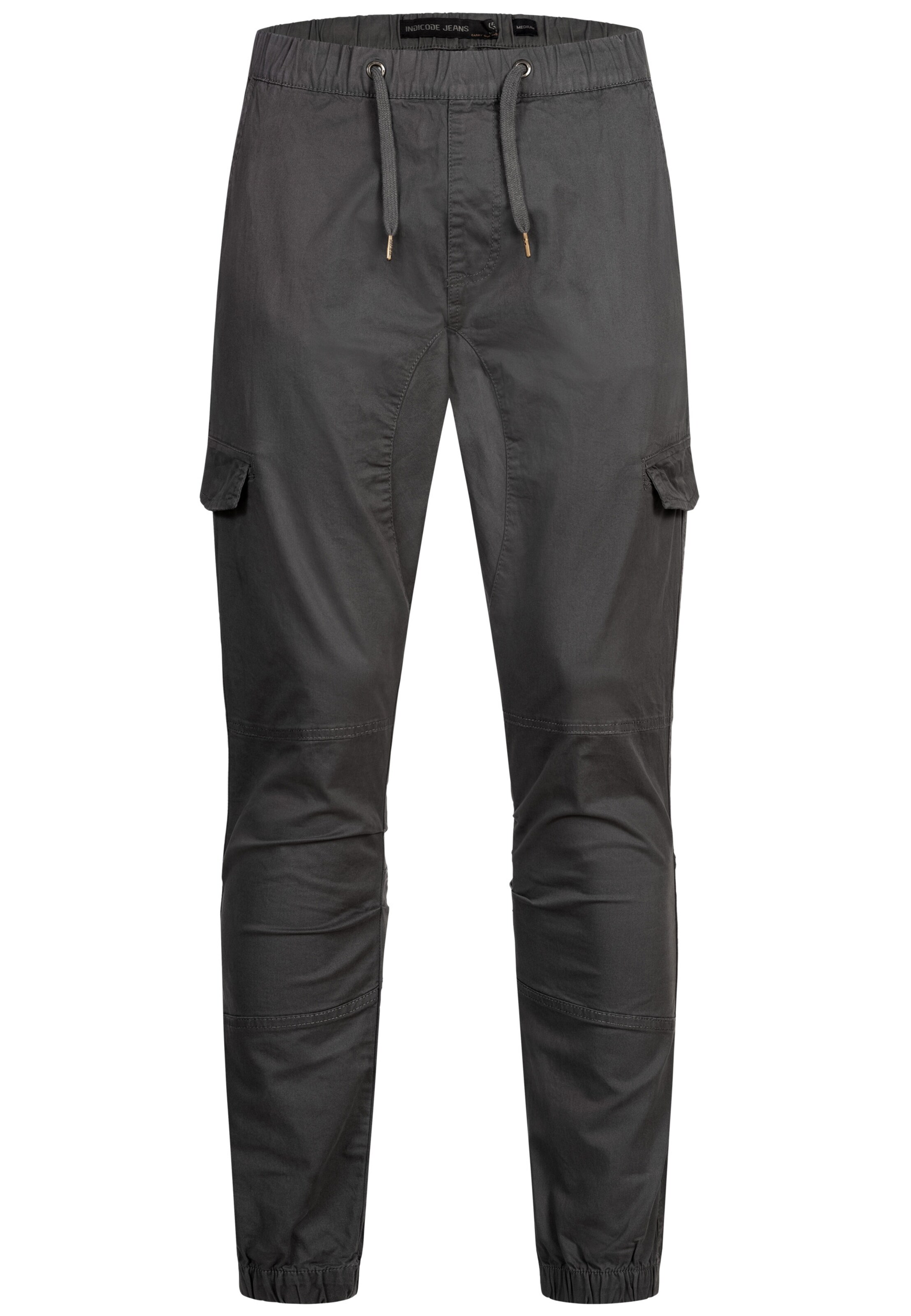Pantalon cargo 'INPillus' INDICODE JEANS en gris : devant